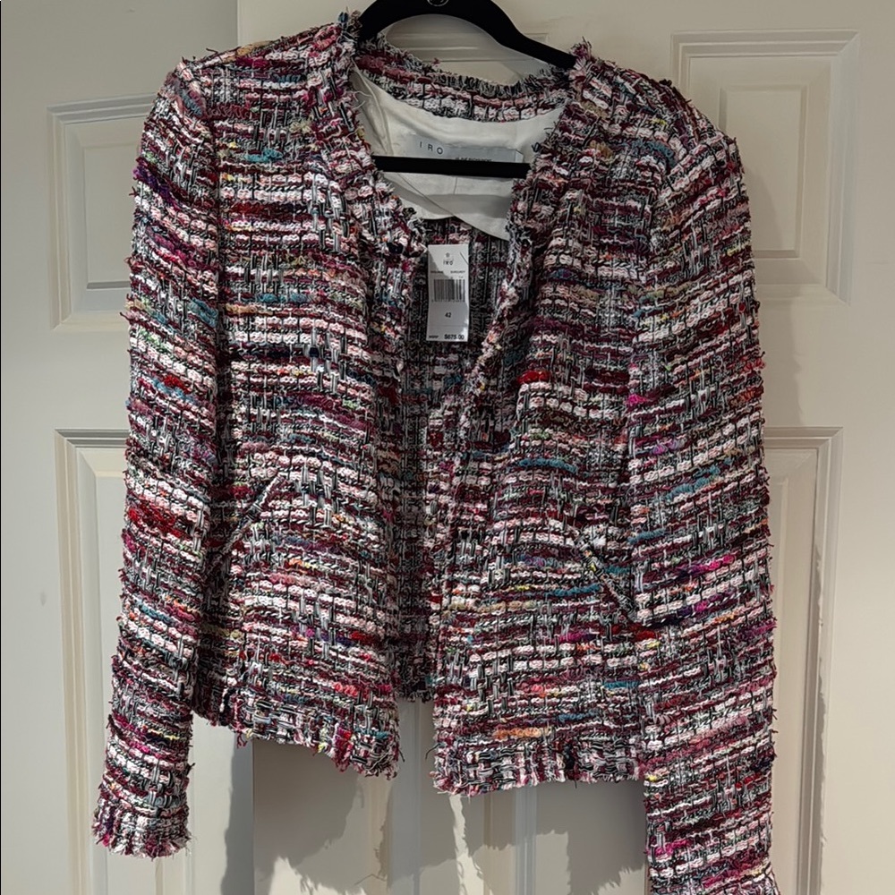 IRO Women's Multicolor Tweed Open-Front Jacket